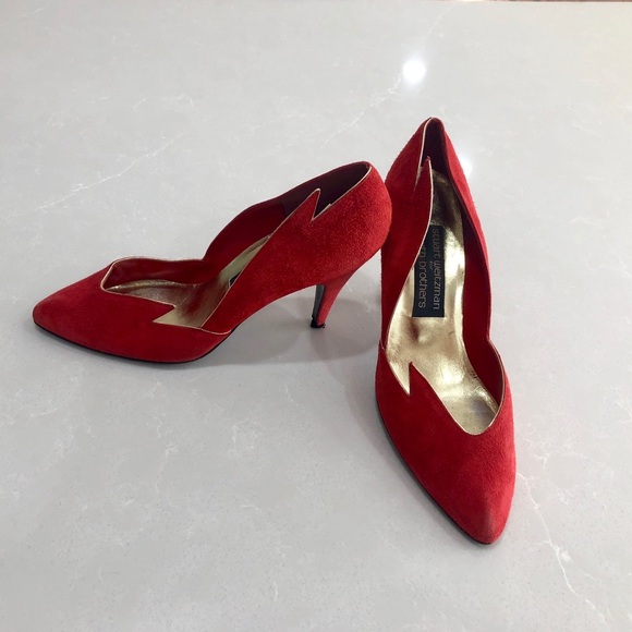 Stuart Weitzman Shoes - Vintage Stuart Weitzman Flame Kitten Heel (RARE)